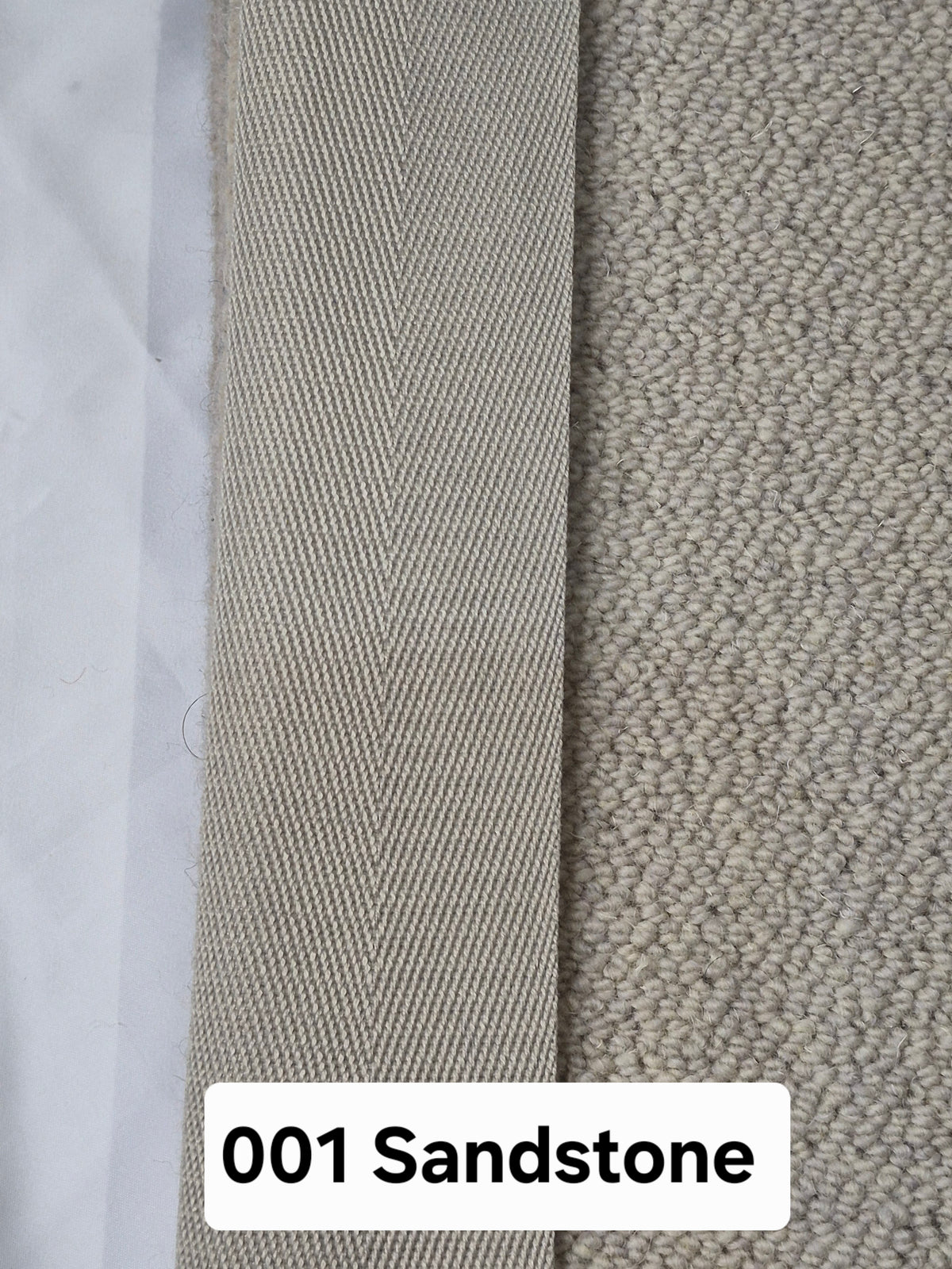 001 Sandstone Tape - CJ Carpet Binding Stock Collection