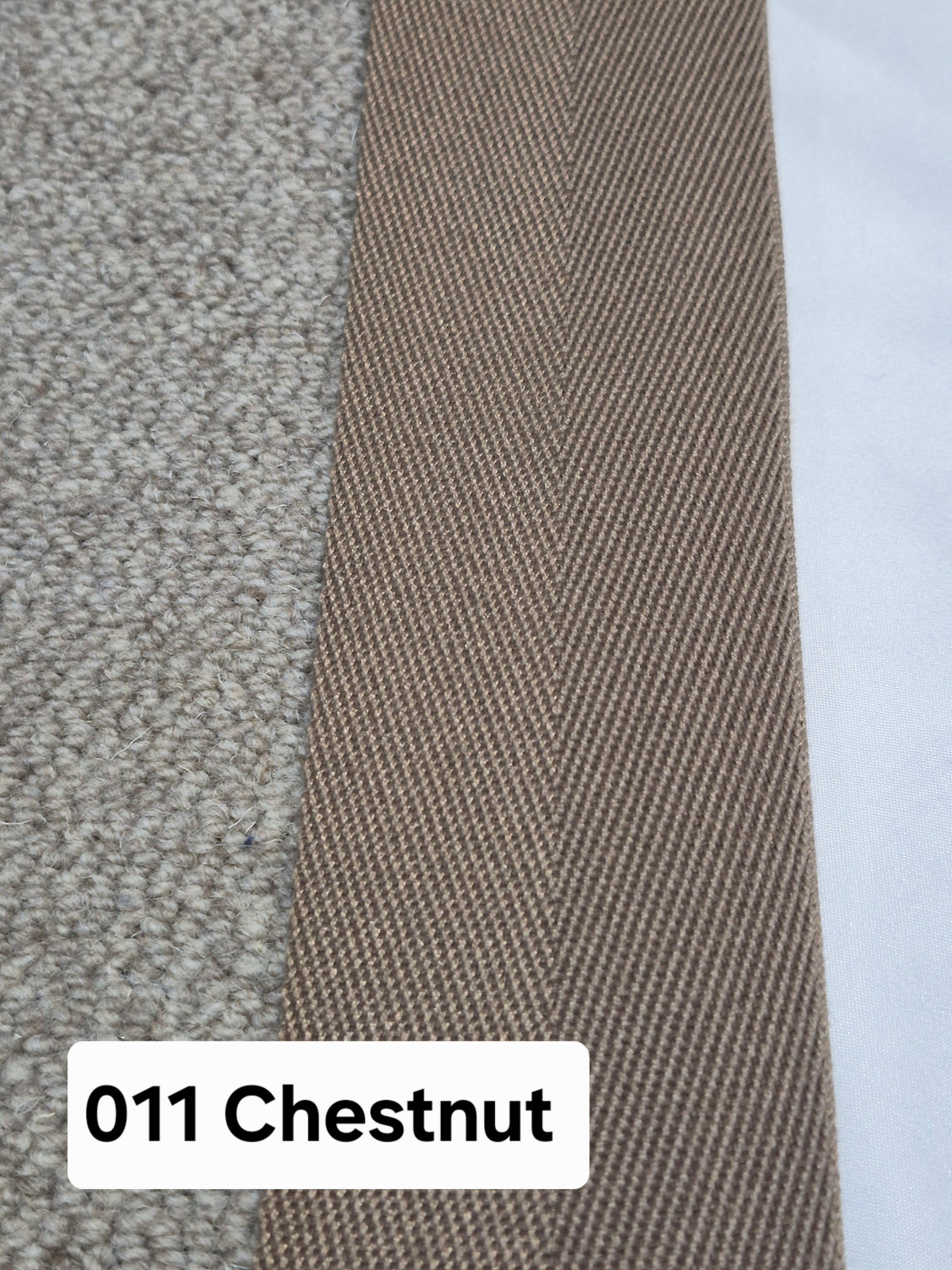 011 Chestnut Tape - CJ Carpet Binding Stock Collection