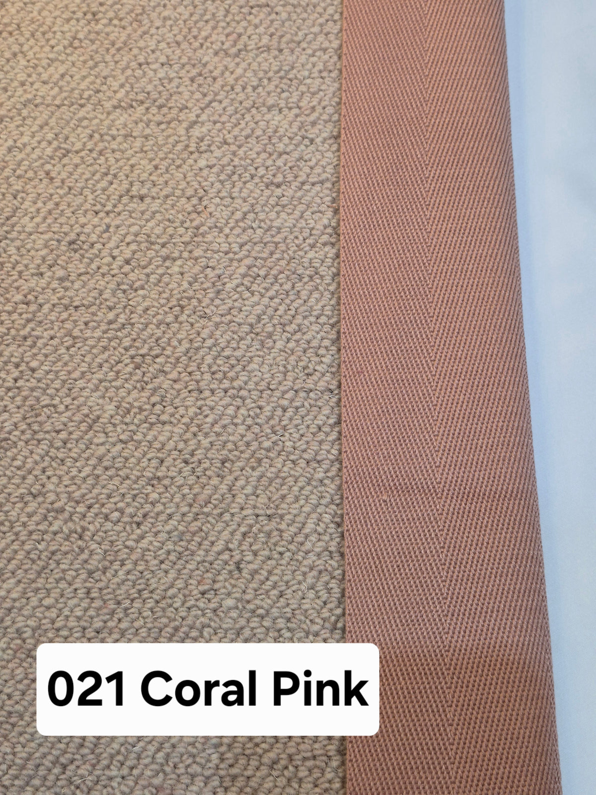 021 Coral Pink Tape - CJ Carpet Binding Stock Collection