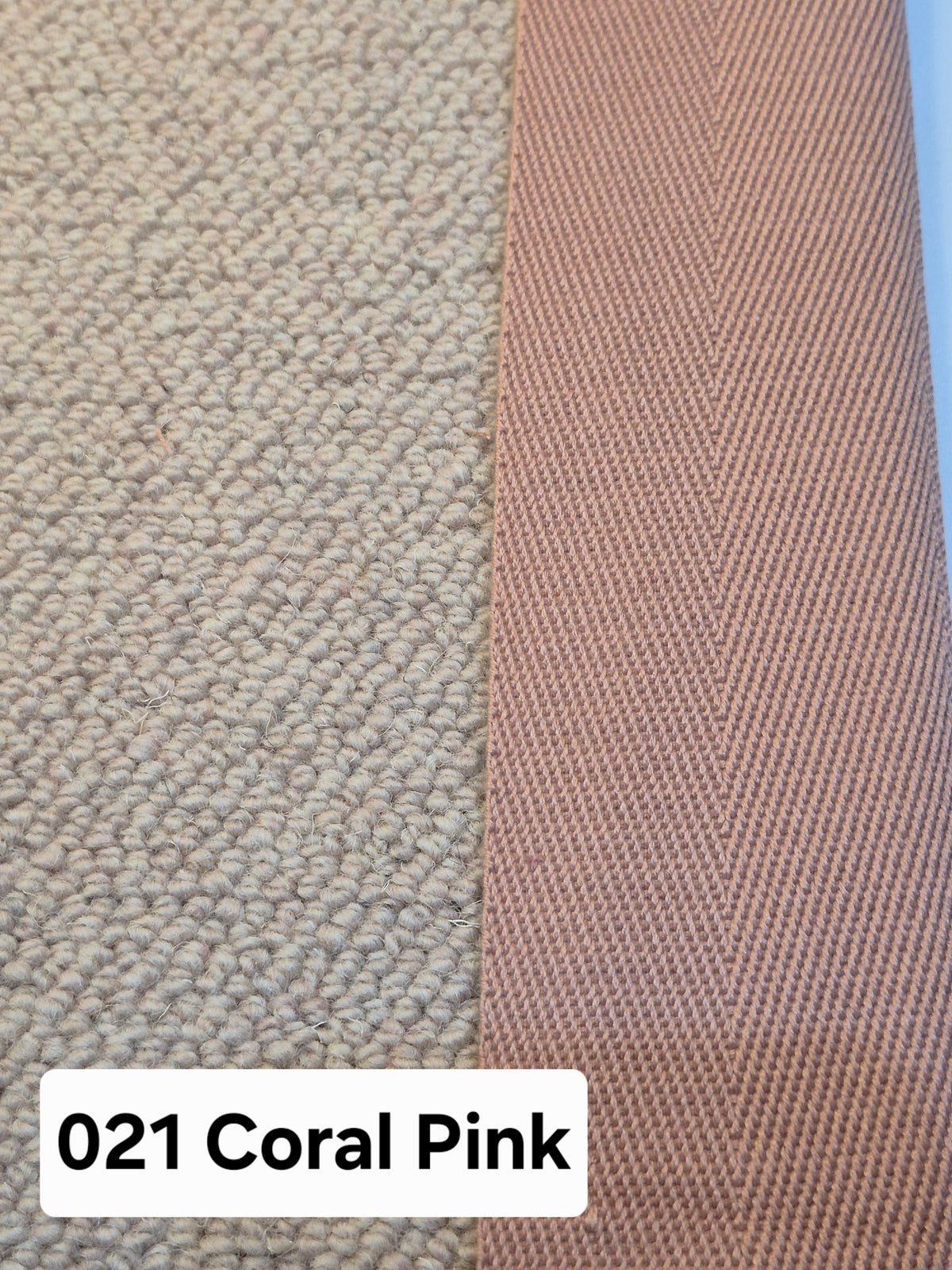 021 Coral Pink Tape - CJ Carpet Binding Stock Collection