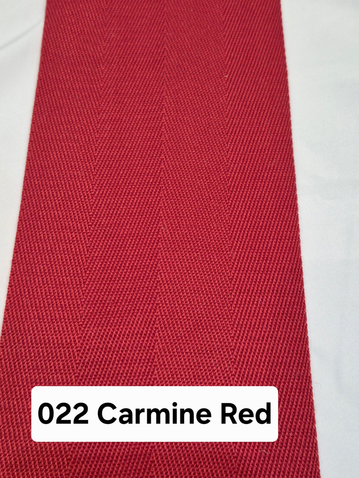 022 Carmine Red Tape - CJ Carpet Binding Stock Collection