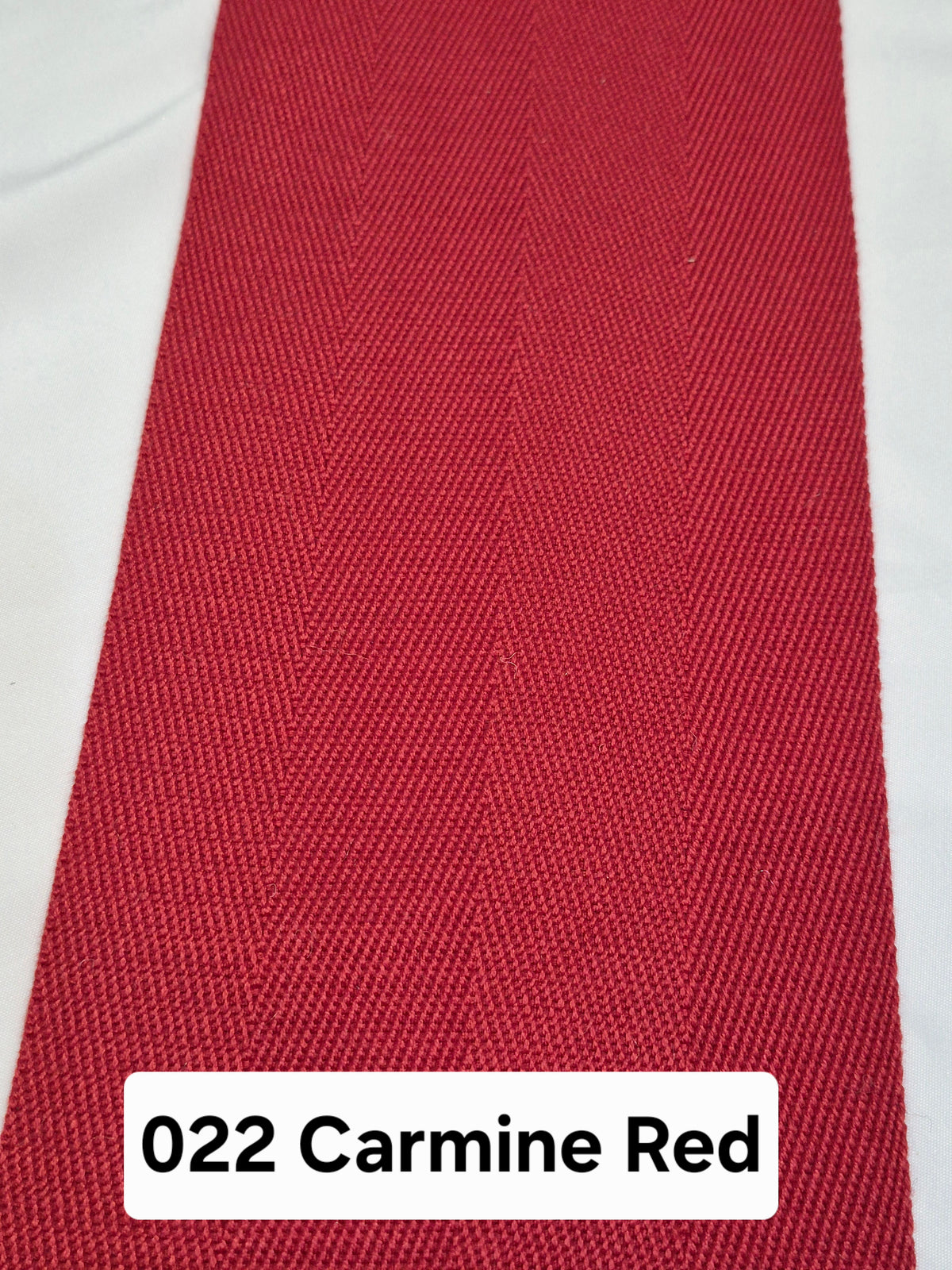 022 Carmine Red Tape - CJ Carpet Binding Stock Collection