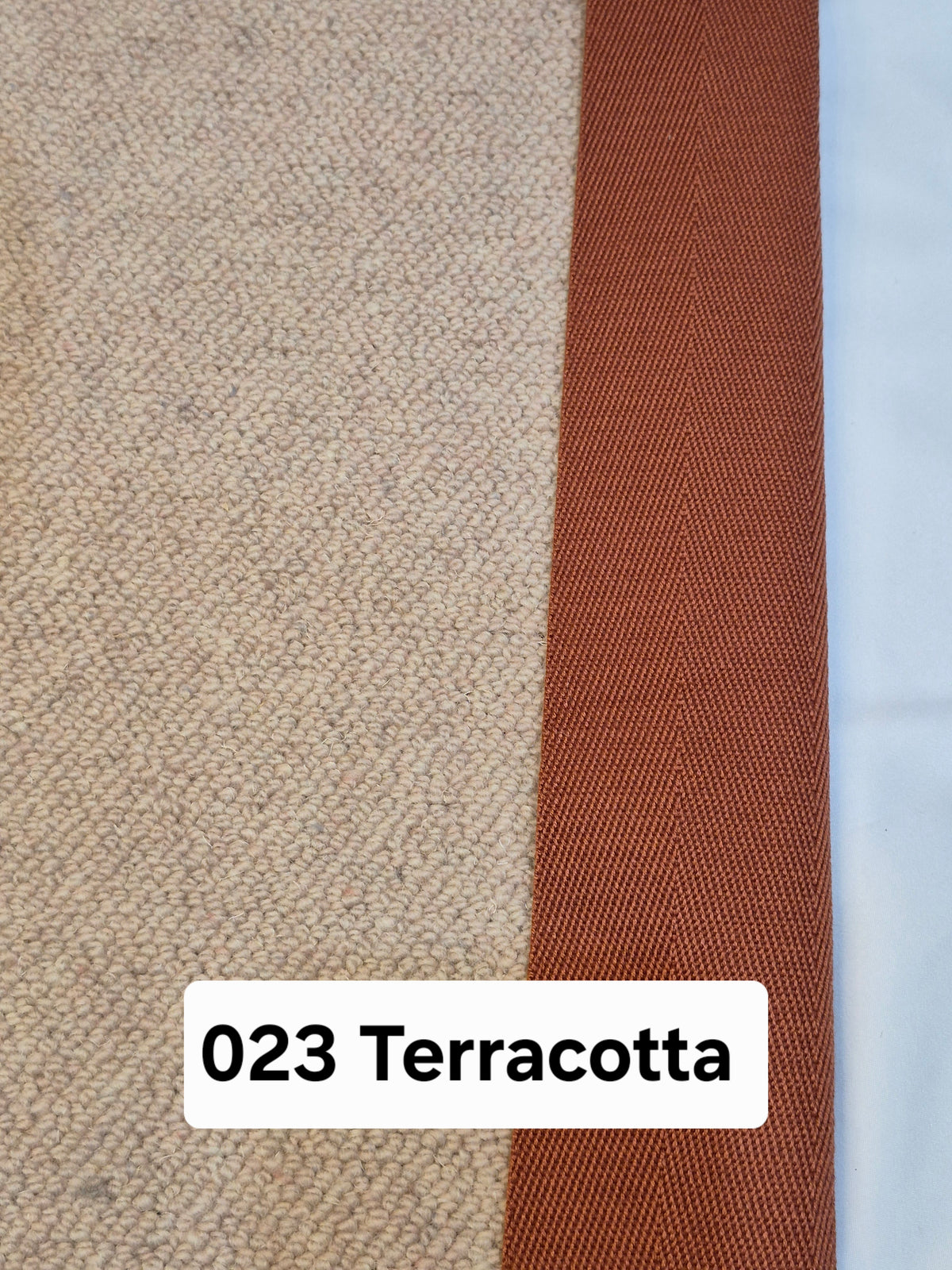023 Terracotta Tape - CJ Carpet Binding Stock Collection
