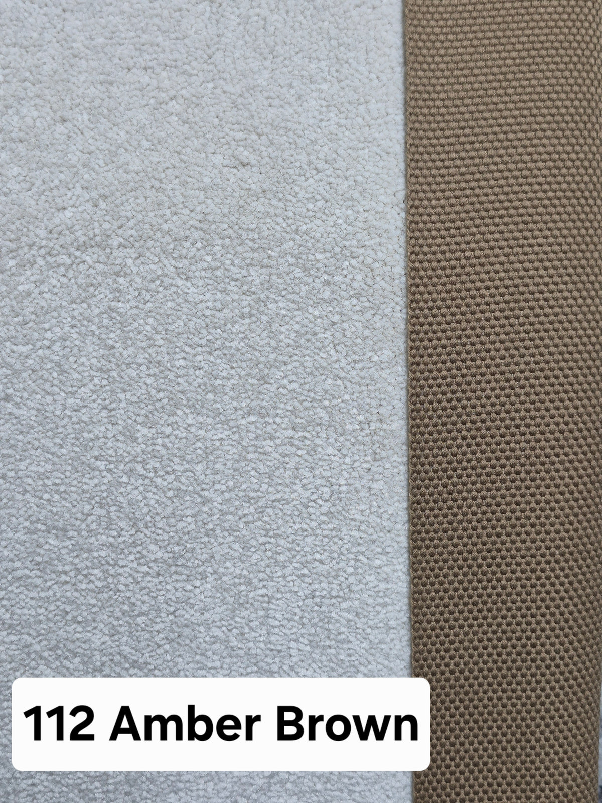 112 Amber Brown- CJ Carpet Binding Plain Stock Collection