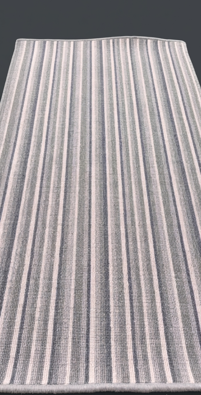 Grey Stripe Rug 1.43m x 0.78m