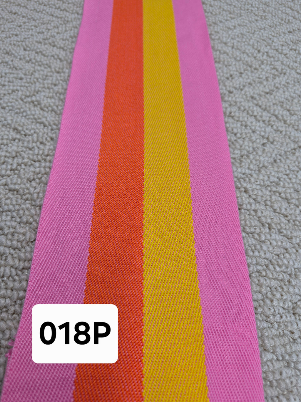 Premium Pink/Orange/Yellow Pattern Carpet Binding Tape 018P