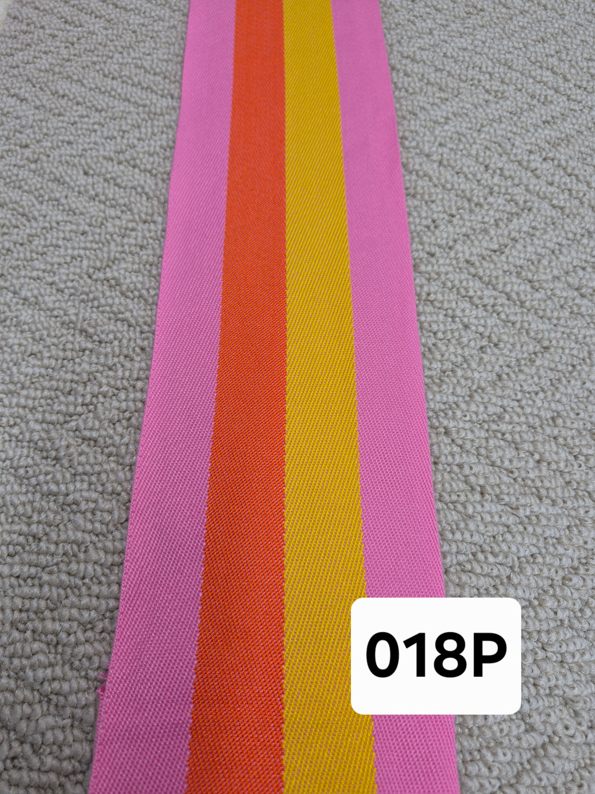 Premium Pink/Orange/Yellow Pattern Carpet Binding Tape 018P