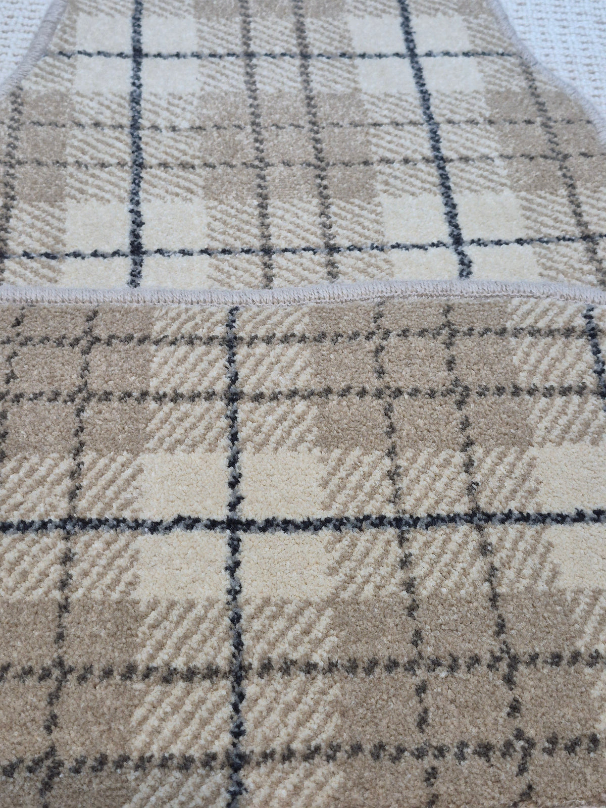 Beige Tartan Car Mars Set