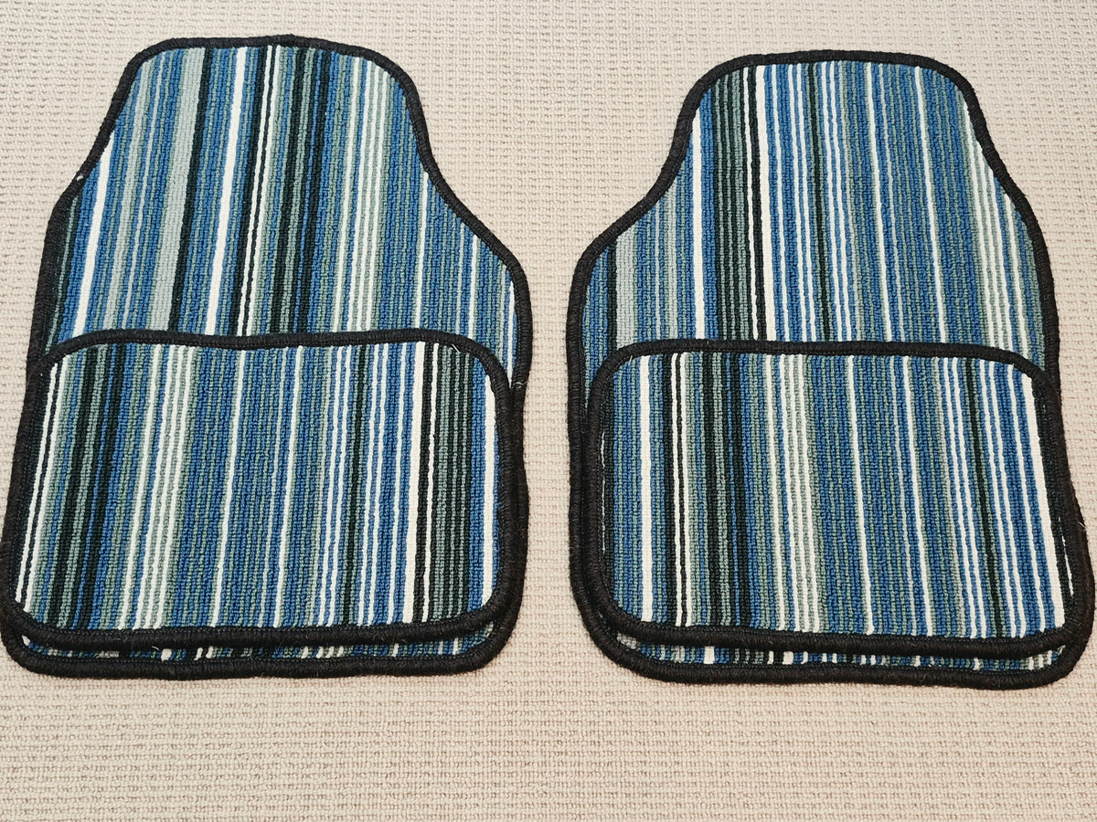 Striped Design Car Mats Set