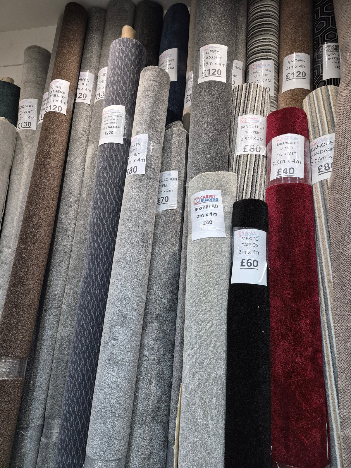 Carpet Rolls – Wide Range of Styles & Colours Available