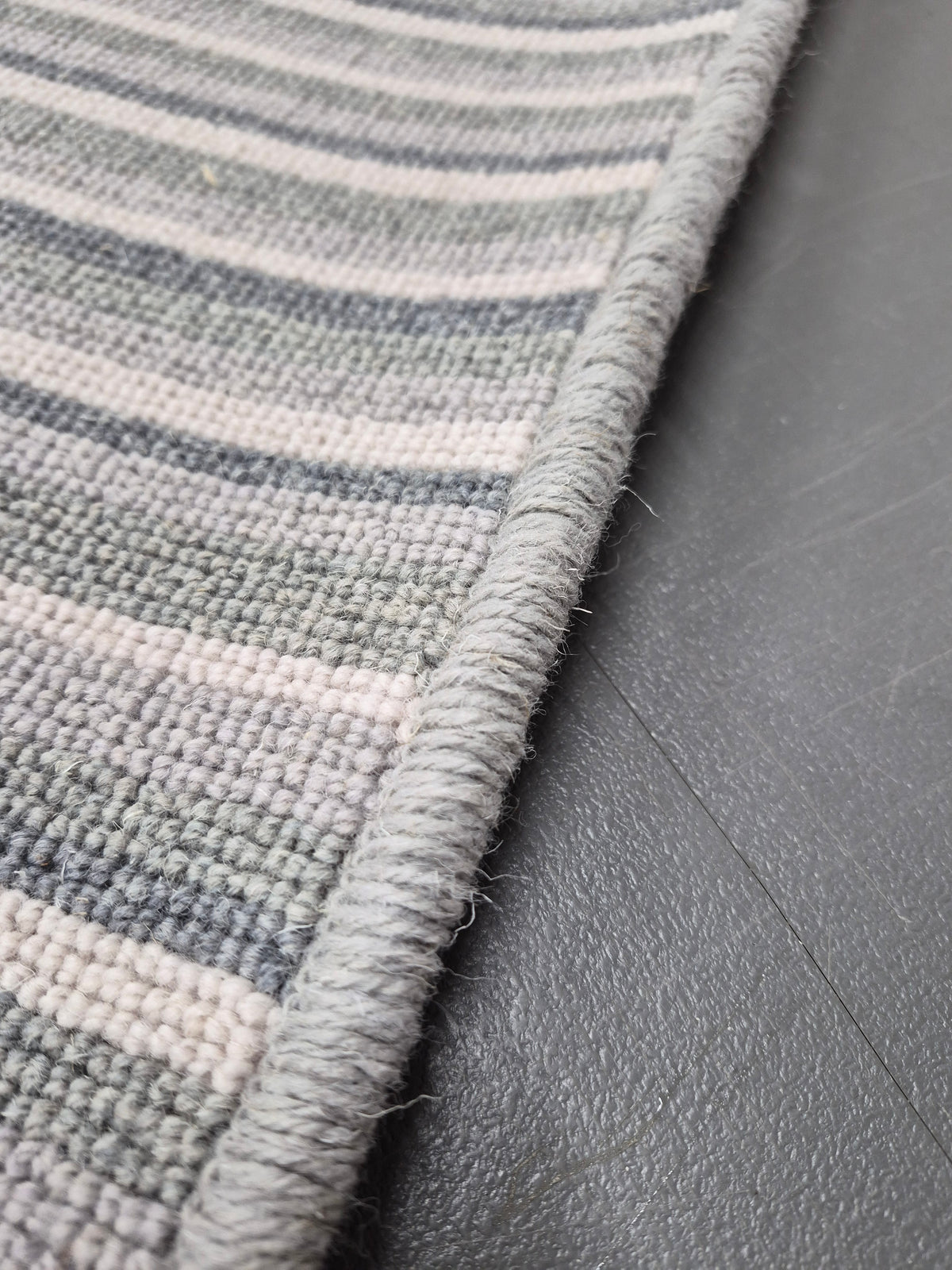 Grey Stripe Rug 1.43m x 0.78m