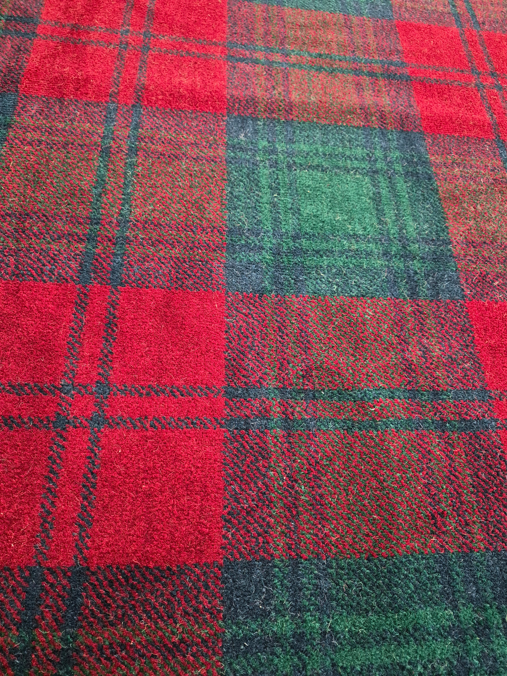 Red & Green Tartan Rug 1m x 1.45m