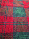 Red & Green Tartan Rug 1m x 1.45m