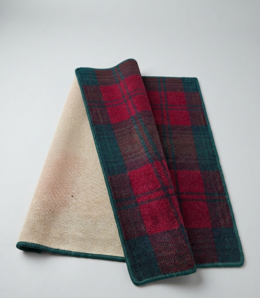 Red & Green Tartan Rug 1m x 1.45m