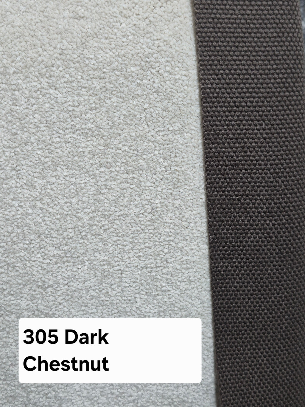 305 Dark Chestnut - CJ Carpet Binding Plain Stock Collection
