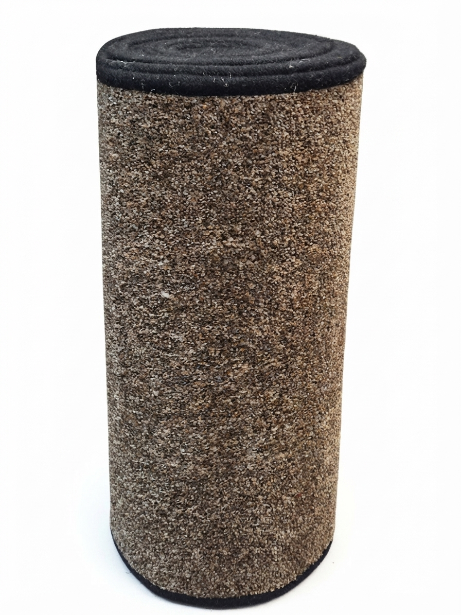3 Tones Brown Carpet Stair Runner – 59cm Wide – Black Overlocked – Set of 2