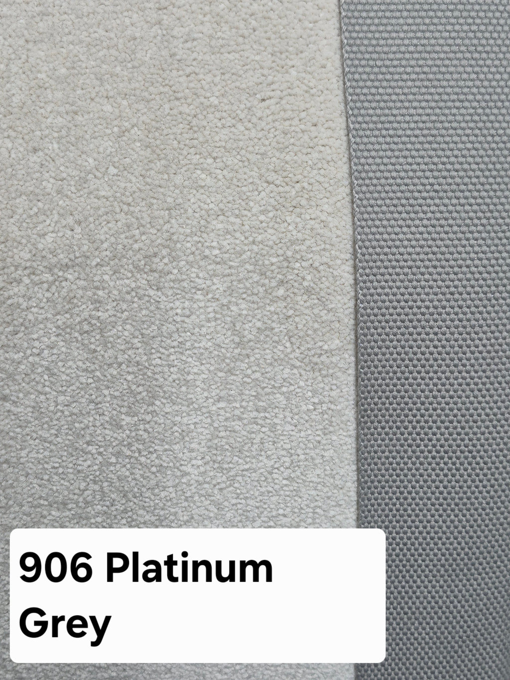906 Platinum Grey - CJ Carpet Binding Plain Stock Collection