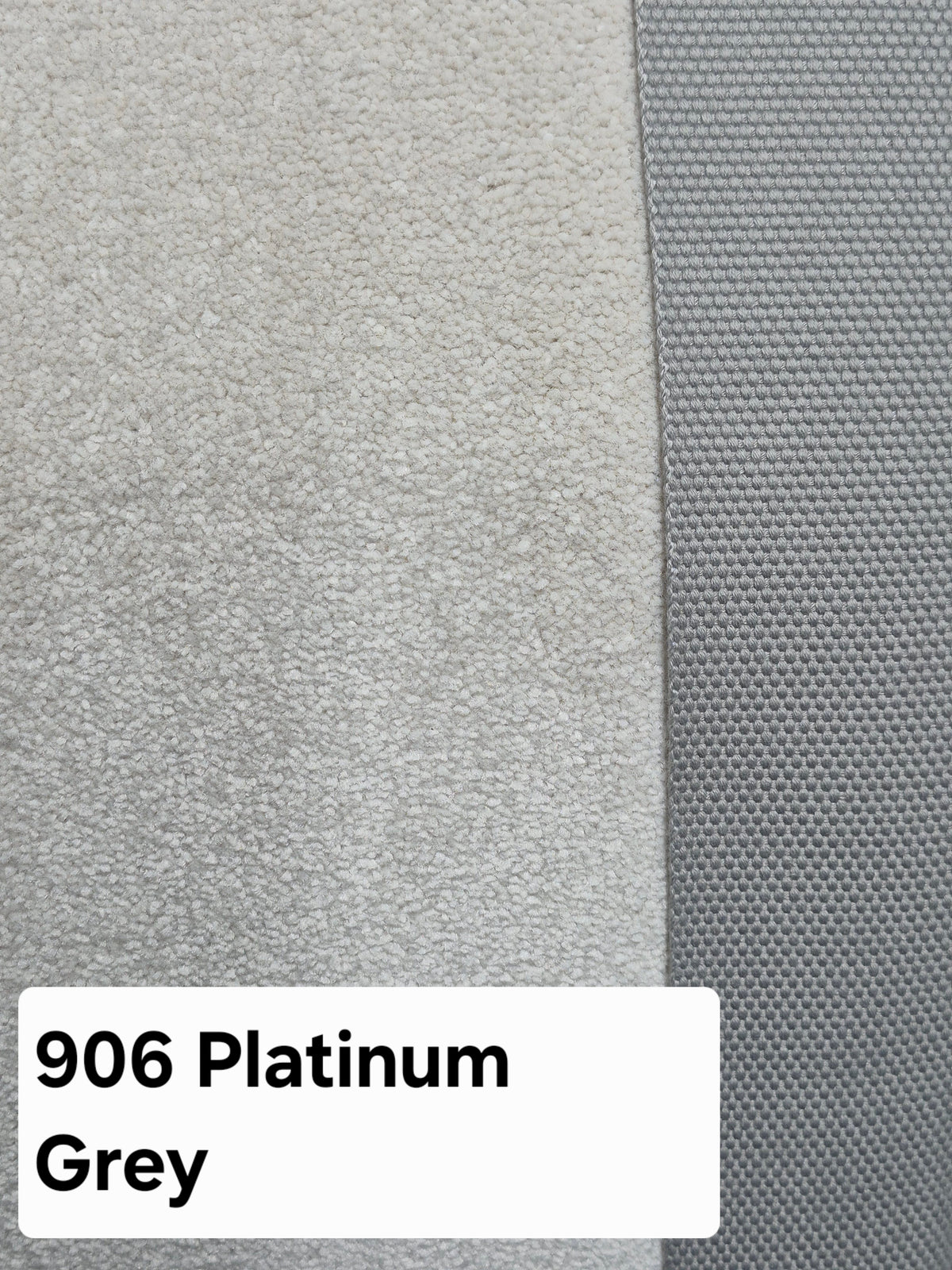 906 Platinum Grey - CJ Carpet Binding Plain Stock Collection