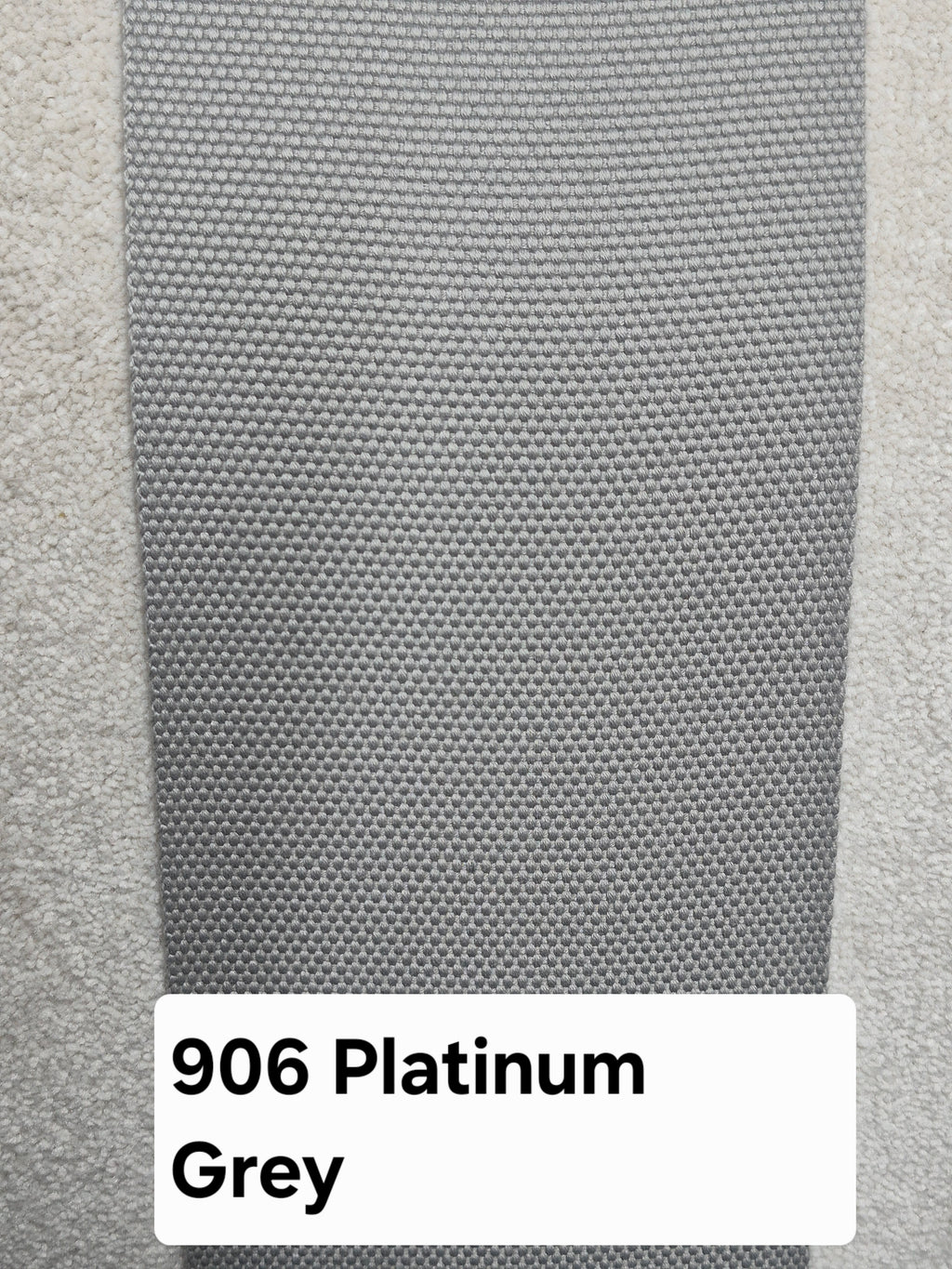 906 Platinum Grey - CJ Carpet Binding Plain Stock Collection