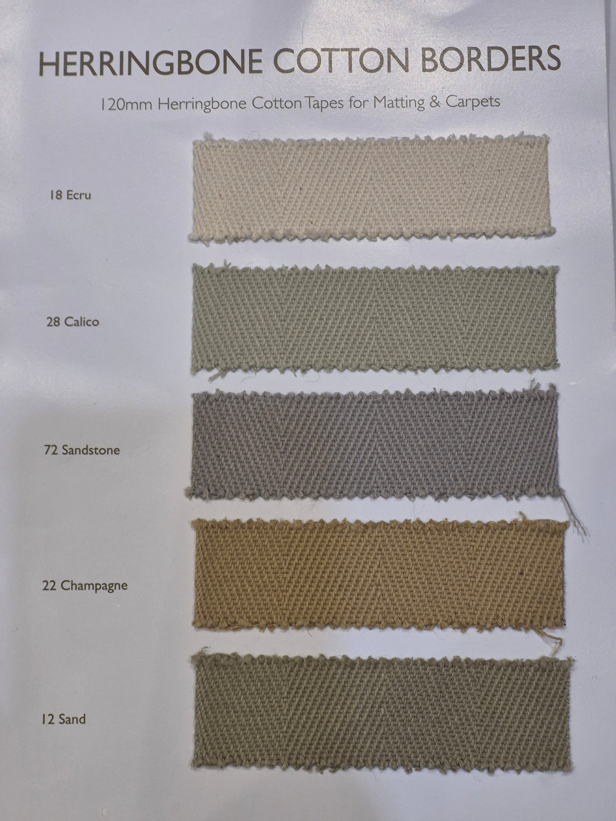 Herringbone Cotton Tape