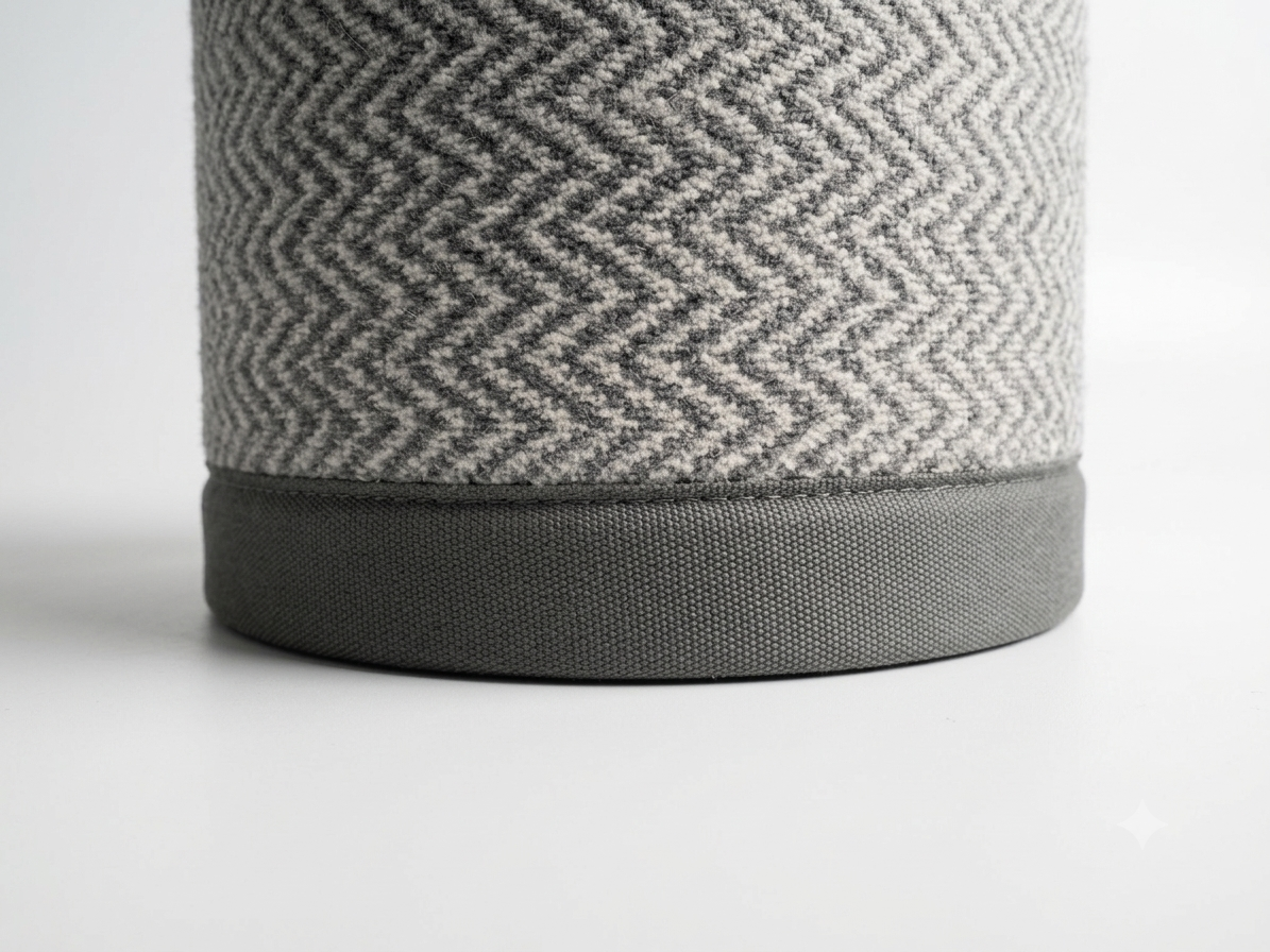 Grey Wool Herringbone Carpet Stair Runner Set - 69cm x 15 stairs