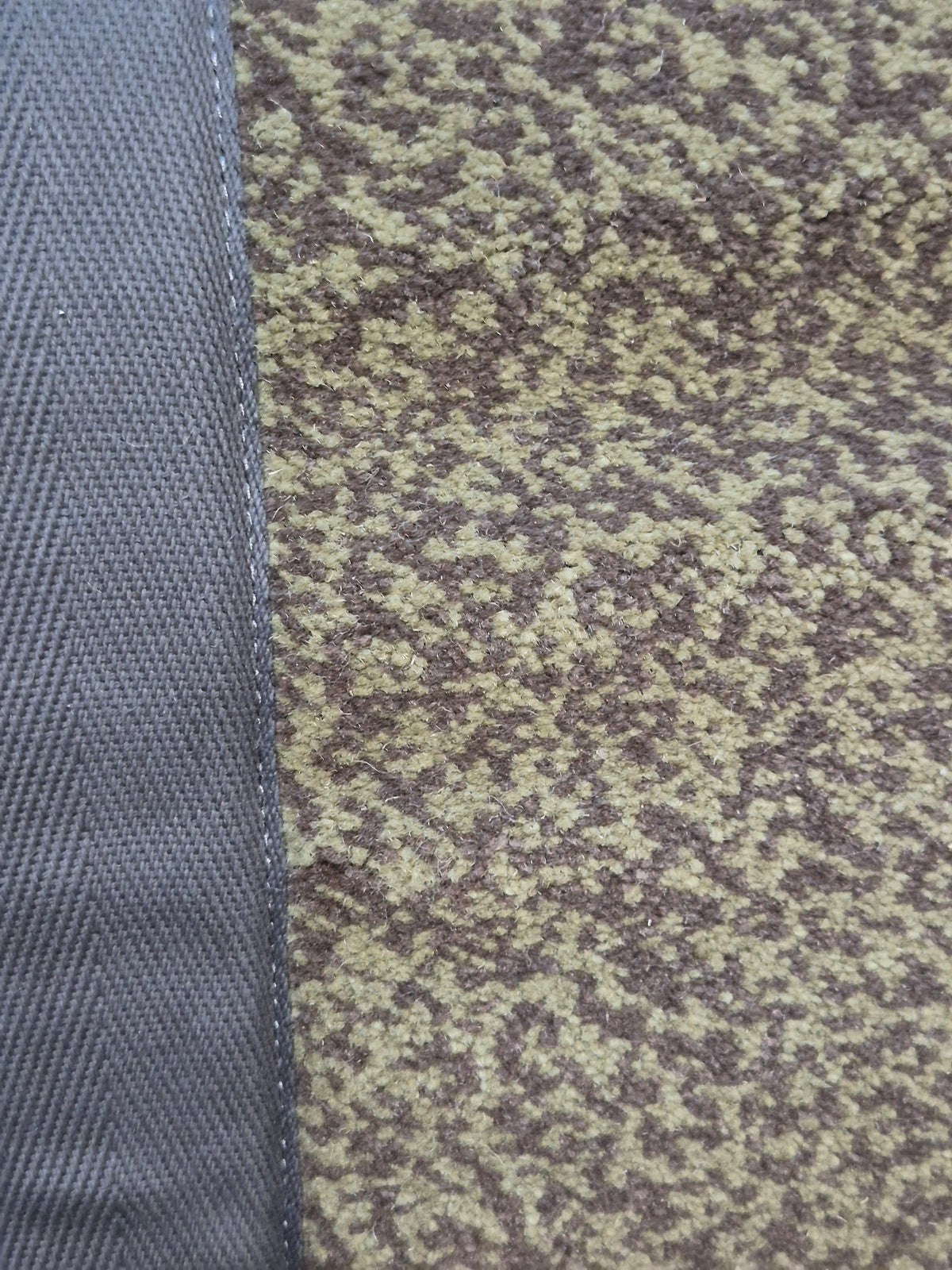 Wool Stair Runner Set – Olive & Brown Pattern - 70cm x 12 Stairs