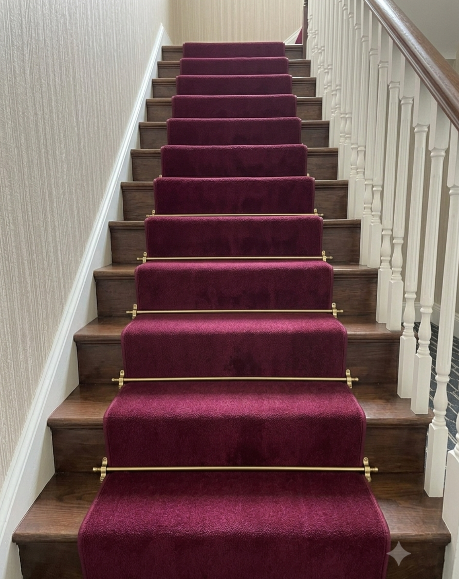 Luxury Wool Velvet stair Runner - 65cm x 19 stairs