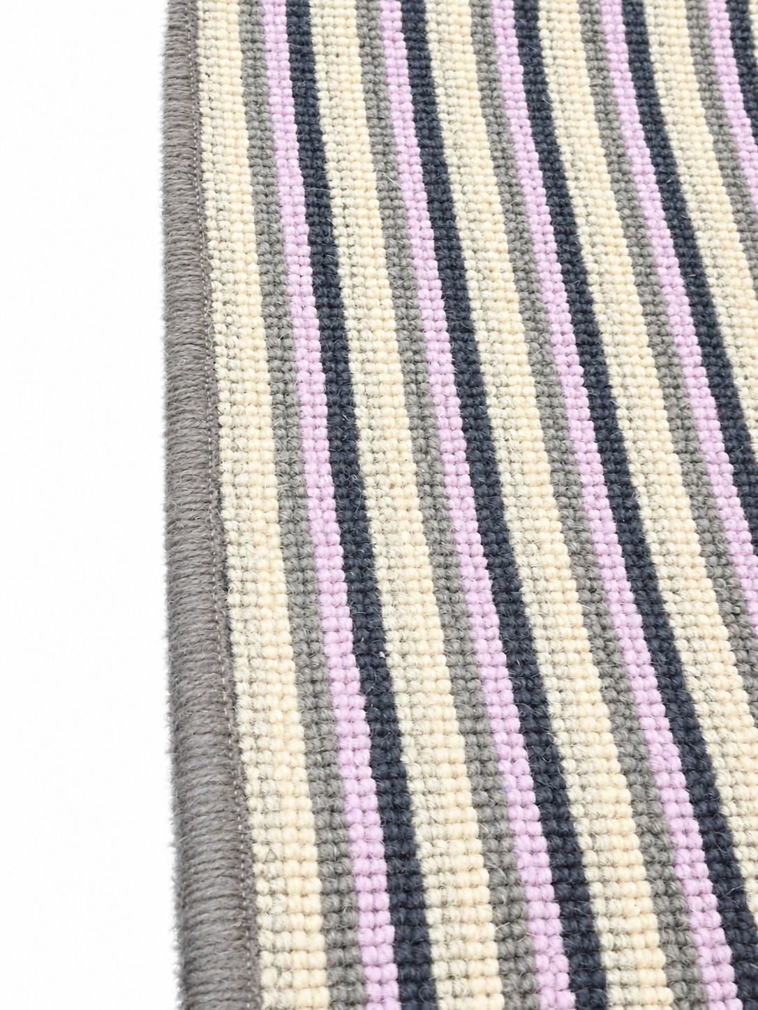 "Sophia" Deco Stripe Wool Stair Runner Set - 75cm x 14 stairs