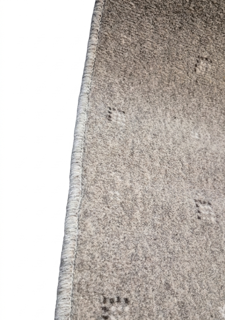 Grey Beige Wool Carpet Stair Runner Set - 75cm x 12 stairs
