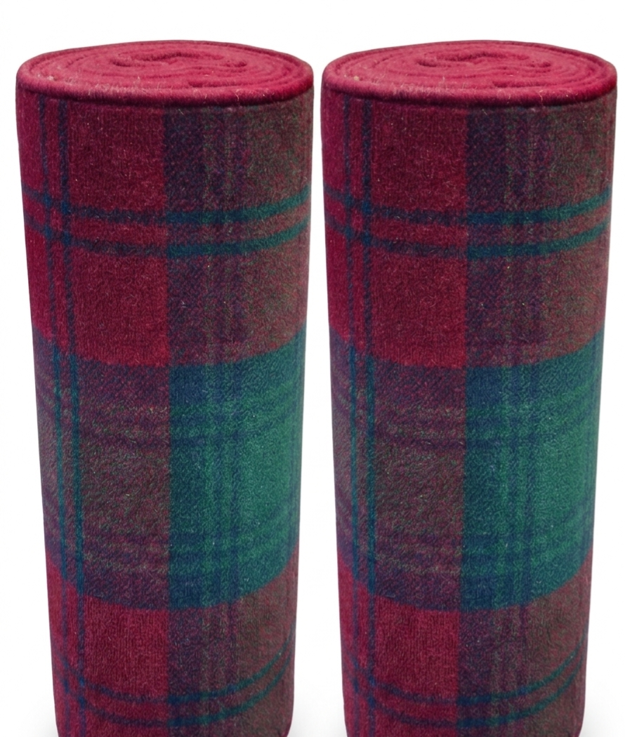 Hugh Mackay Wool Lindsay Tartan Stair Runner Set - 75cm x 18 stairs