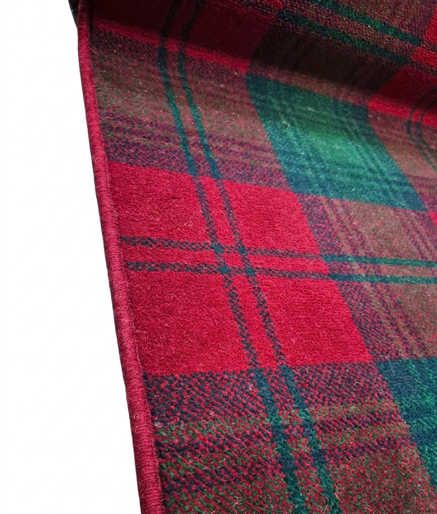 Hugh Mackay Wool Lindsay Tartan Stair Runner Set - 75cm x 18 stairs
