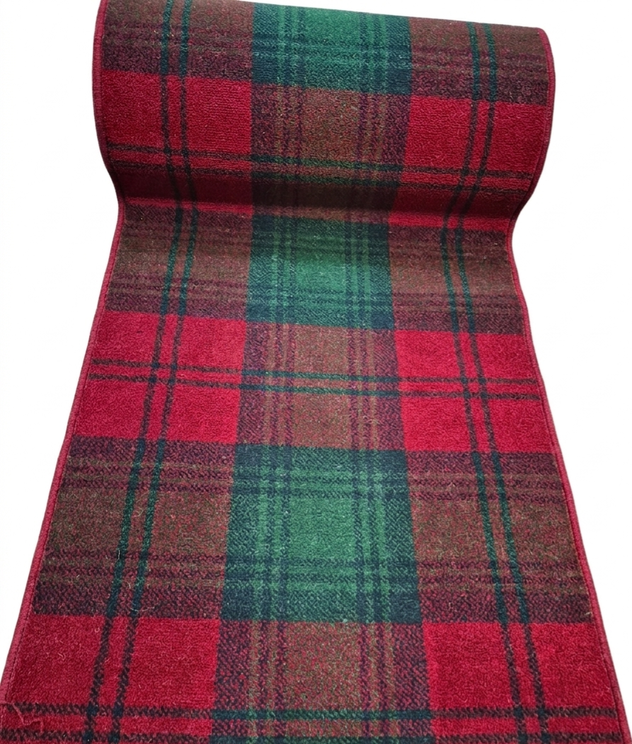 Hugh Mackay Wool Lindsay Tartan Stair Runner Set - 75cm x 18 stairs